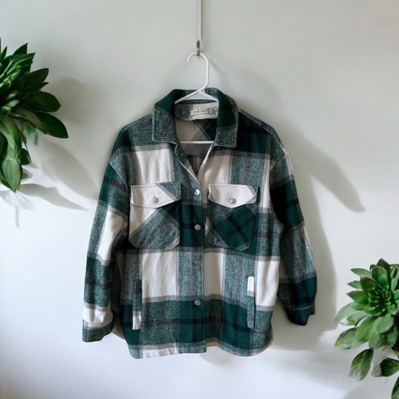 Oversized Flannel Shacket - Picture 1 of 5